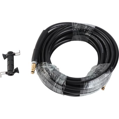 Tuyau de lavage de voiture à pression de 10 m, rallonge en PVC à trois couches, antidéflagrant et ultra résistant à l'usure, 180 bars, 2600 psi, remplacement pour K2-K7