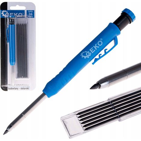 Porte-mine de construction mécanique + 7 recharges GEKO G29004 (1/3)