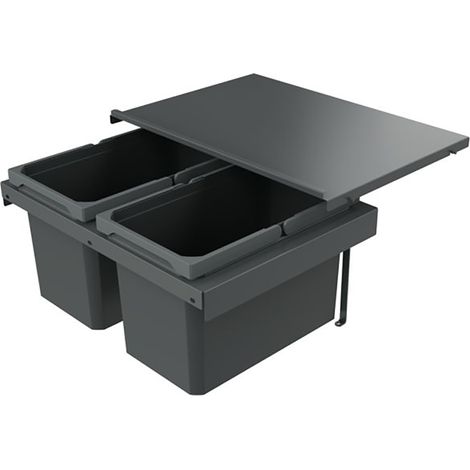 Naber Abfallsammler Cox Stand-UP® 280 S/600-2, für vorhandenen Auszug, anthrazit (1/3)