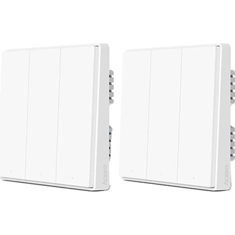 Capteur de maison intelligente, alarme de sécurité, passerelle Zigbee, 2X sans neutre-3Key (1/2)