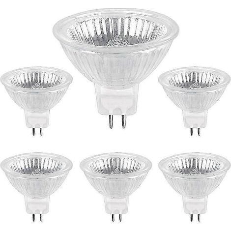 Ampoules halogènes GU5.3 50 W 12 V, lot de 6