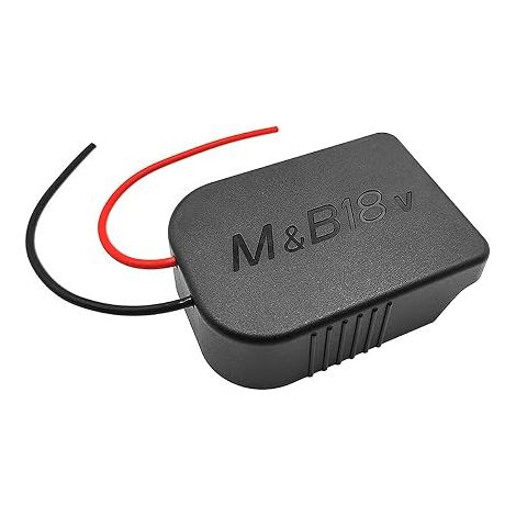 Battery Adapter 18V 14.4V Battery Power Mount Connector Adapter Dock Holder 12 AWG Wires Power Tools (1/4)