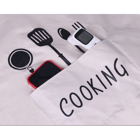 2 Pack (Noir et Marron)Tablier de Cuisine Homme Femme,Tablier de Cuisine Professionnel Tablier Imperméable Résistant à l'huile,Avec Poches et Tabliers d'essuyage à la Main (1/4)