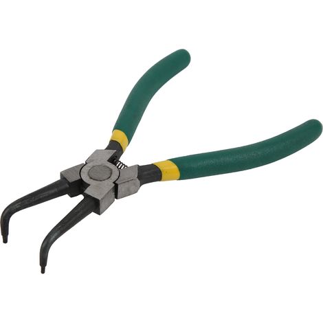Pince à circlips, pince interne coudée, outil à main en acier à outils, poignée à ressort, pince à anneaux de retenue (1/5)