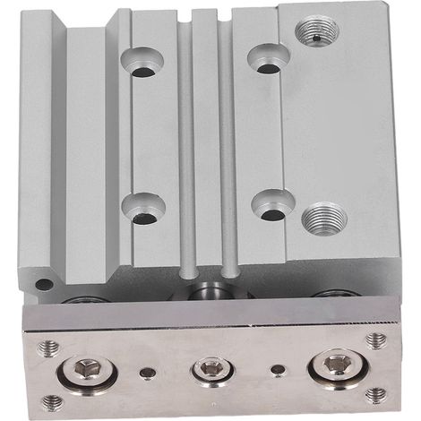 Vérin pneumatique guidé 3 tiges alliage aluminium alésage 20mm course 40mm double effet PT1/8 MGPM20-40Z (1/5)