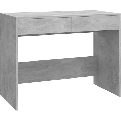 Maison Exclusive - Scrivania Grigio Cemento 101x50x76,5 cm in Truciolato