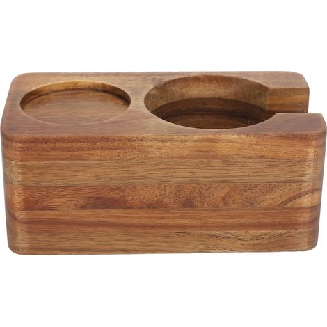 Support de doseur de café en bois, 58mm, Stable, longue durée, support de filtre, Station de bourrage pour la maison (1/5)