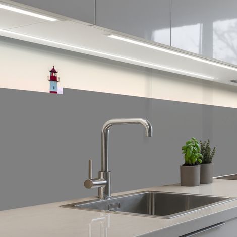 REVETEMENT MURAL DE CUISINE, CRÉDENCE DE CUISINE Phare - Nature - Plage 250x60 cm (1/5)