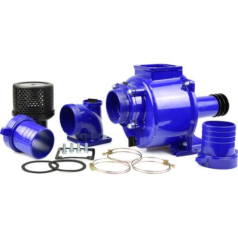 Bomba de Agua de 4 Pulgadas Impulsada por Correa para Aguas Propias y Sucias (1/5)