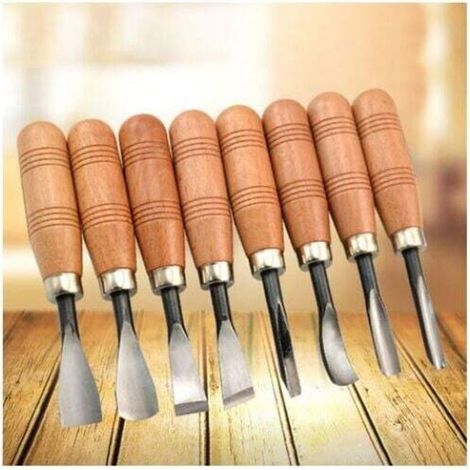 Coltello da intaglio in legno fatto a mano -Crezuo