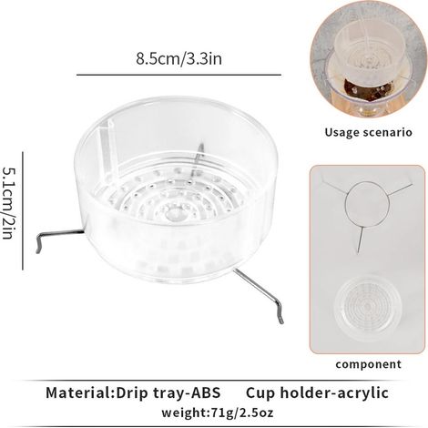 Zubehör für Kaffeefilter-Kaffeemaschinen – transparenter Filter