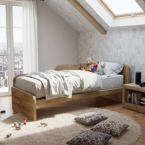 Divano letto sagomato 80x190 - Quercia