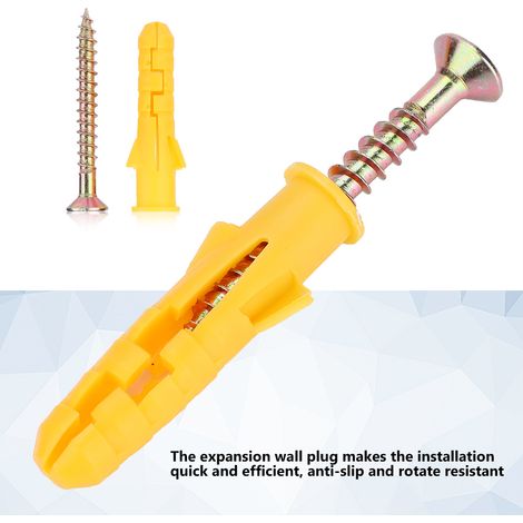 Cheville Expansive + Sercis Auto-perceuse + Ensemble M10 + Fixation Rapide pour Mur et Plaque (1/5)