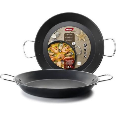 - Poêle à paella Inducta, 36 cm, Acier, Antiadhésif, 7 portions
