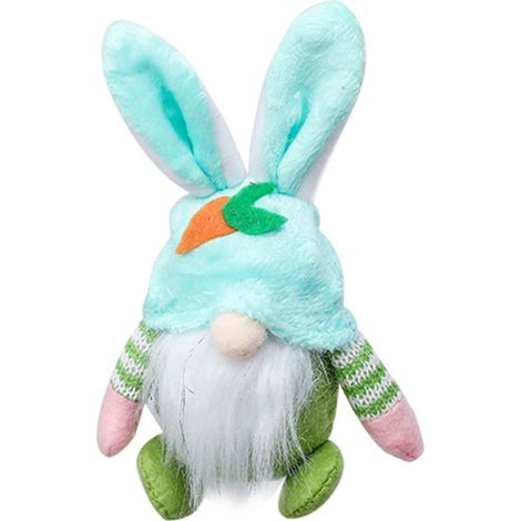 Peluche Lapin de Pâques Gnome Sans Visage - Décoration Maison Bureau Fait Main (1/5)