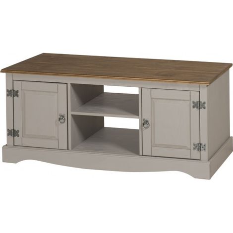 Corona Grey Wax 2 Door Media TV Unit (1/4)