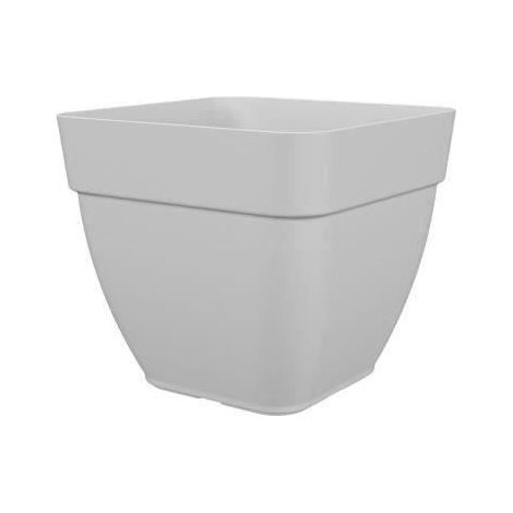 Maceta y macetero cuadrados CAPRI CAMPANA - Plástico - 37x37 cm - Blanco - ARTEVASI (1/2)