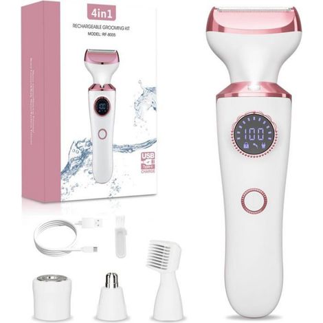 Rasoir à cheveux Batterie lithium 8005 étanche, kit 4 en 1 1 (1/4)