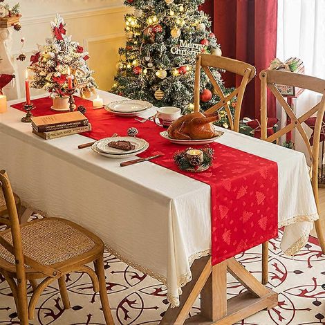 Nappe - ANTI-TACHES - Les liquides glissent facilement - Hiver - Noël (1/5)