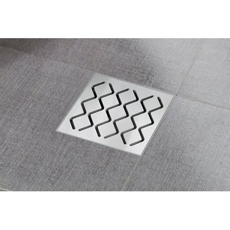Ravak - Scarico a pavimento in plastica con griglia in acciaio inox SN501, 11 cm X01435 (1/2)