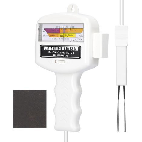 Tester di cloro 2 in 1, tester di cloro Cl2 ad alta precisione per l'acqua, tester di pH digitale, tester di qualità dell'acqua per piscine, vasche idromassaggio, ecc. (1/5)
