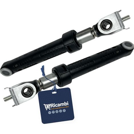 Kit Ammortizzatore SUSPA 120N Hotpoint Ariston Whirlpool - Dimensioni: 219x21.8mm - Modelli AB40IT, AB43EX5060H e altri - Confezione da 2 pezzi (1/5)