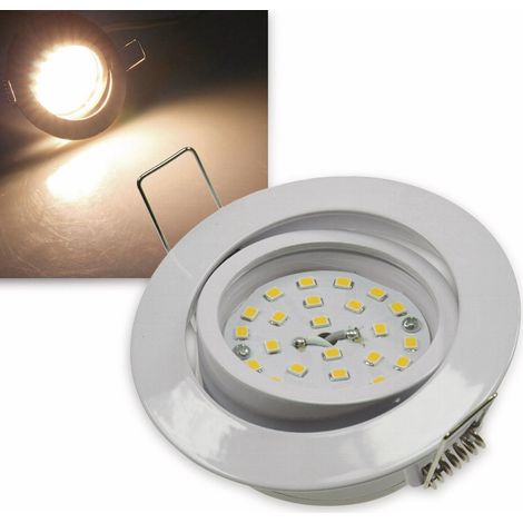 CHILITEC LED-Einbauleuchte "Flat-32" EEK F, 5 W, 420 lm, 2900 K, weiß, dimmbar