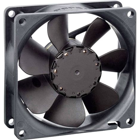 Ventilateur axial EBM Papst 8412N/2GMLE-257 9292506257 12 V/DC 42 m³/h (L x l x H) 80 x 80 x 25.4 mm