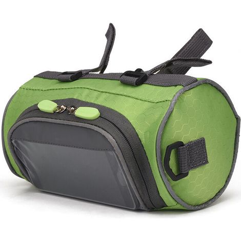 Sac vert grande capacité, pliable et imperméable, idéal pour le VTT et les téléphones portables - (1/5)