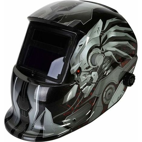 Tonchean – Automatik-Schweißhelm mit 2 Linsen und 2 Sensoren – Verdunkelung DIN9–13 – optimaler Schutz für MIG WIG MAG (1/5)