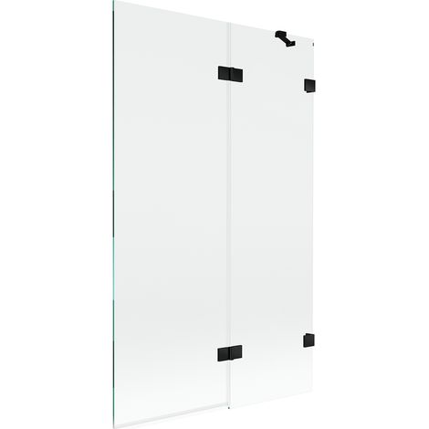 Mexen Lunar Duschabtrennung 2-flügelig rechts 110 x 150 cm, transparent, schwarz - 897-110-100-70-00-P (1/5)