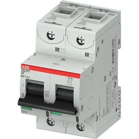 Disjoncteur Photovoltaique S802PV-SP8 - 5 KA 2CCF019644R0001 ABB G147213 (1/2)