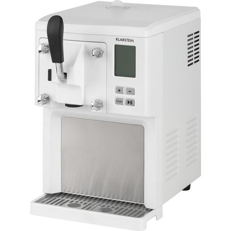 Klarstein Sweet Sundae Heladera Compresor 1,5l Acero inoxidable Blanca