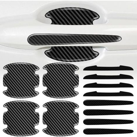 Protection Portière Voiture,Protecteur de Poignée Encastrée de Porte de Voiture Autocollante,pour Rétroviseur,Bord de Porte(12pcs) (1/4)