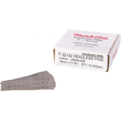 SPILLI MAKITA 23GA D.0,6 X 18mm, 10.000 PEZZI - F-32142