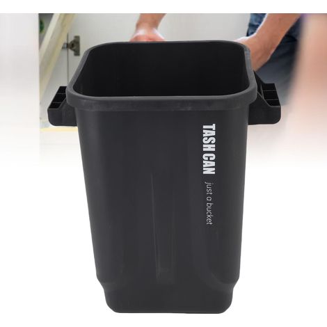 Stapelbarer Küchenabfalleimer mit hohem Fassungsvermögen und mattschwarzen Griffen für Küche, Wohnzimmer, Büro und Wohnmobil (1/5)