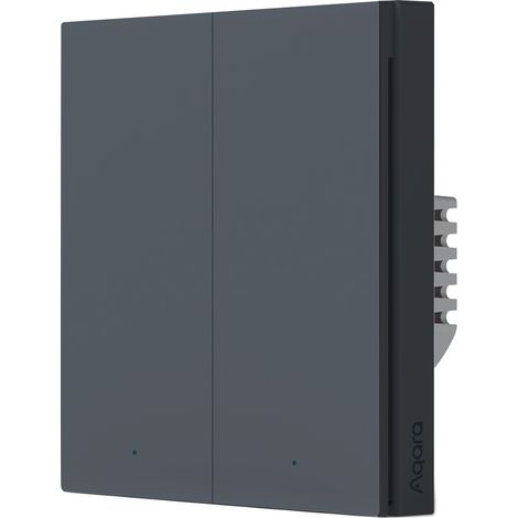 Aqara Smart Wall Switch H1 With Neutral Double Rocker grau HomeKit (1/5)