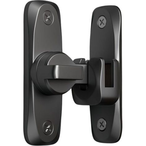 90/180 Degrés Loquet de Porte Rabattable, Verrou Porte Loquet Porte Coulissante Fermeture Porte Coulissante Serrure Porte Coulissante Serrures de Portes Verrou de porte coulissante noir (1/4)