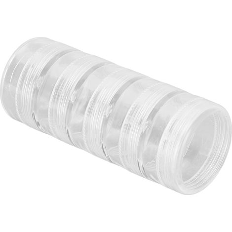Boîte de rangement transparente à 5 compartiments pour pièces de montre, vis et composants de mouvement, 3,8 cm (1,5 pouce). (1/5)