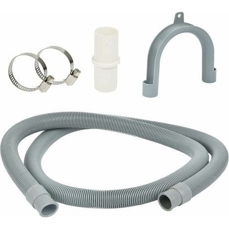 Rallonge tuyau de vidange lave-linge 1,5 m flexible Raccord droit 20 mm Évacuation universelle pour machine à laver et lave-vaisselle (1/5)