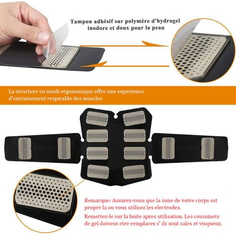 Bauchmuskelstimulator, Muskeltoner, Bauchmuskelgürtel, USB-Ladefunktion, EMS-Training, Fitnessgerät für Zuhause und Büro (1/4)