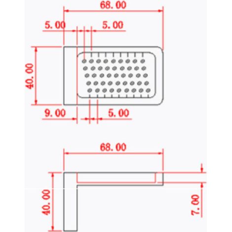 T50 Anreißlineal für Holzbearbeitung, Lochlineal, T-Lineal aus Aluminiumlegierung, Anreißwerkzeug für Holzbearbeitung, Mini-Anreißwerkzeug (1/5)