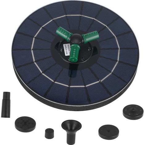 Solarbrunnenpumpe Schwimmend 18cm Solar Poolbrunnen Mit RGB