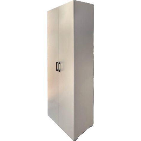 Armadio alto 36x70x180 cm bianco caldo, 6 vani