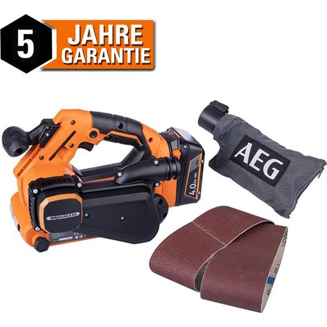 AEG 18V Akku-Bandschleifer BHBS18-75BL Brushless Schleifmaschine ohne Akku Variable Geschwindigkeit Staubabsaugung