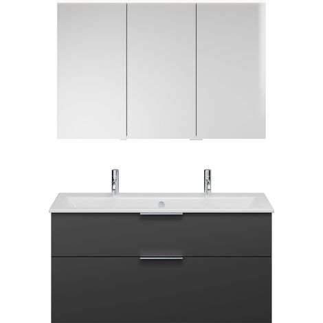 burgbad Eqio Set, bestehend aus Spiegelschrank links,