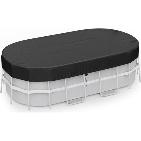 Bâche rectangulaire robuste en tissu 420D résistant à la pluie et à la neige pour piscines de jardin de 2,1 x 3 m, 2,1 x 4 m, 2,4 x 4,3 m, 3 x 4,9 m (1/5)