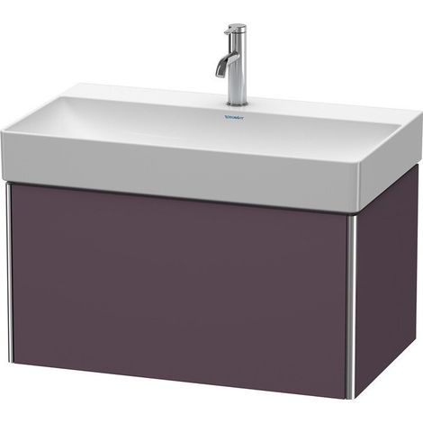 Meuble sous-vasque XSQUARE 397x784x460mm Satin aubergine