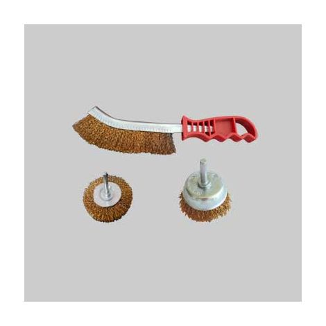 KIT 3 SPAZZOLE IDEAL STAR 3 pezzi (2 spazzole a gambo + 1 spazzola a mano) - IDEAL STAR