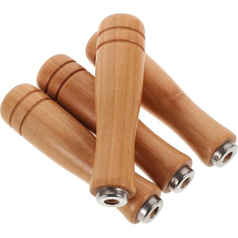 Poignée de Râpe en Bois Beige, Lot de 4 Pièces, Prise Antidérapante et Légère, pour Outils de Menuiserie et Travail du Bois (1/5)
